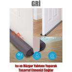 Ankaflex Çift Taraflı Gri Kapı Altı Rüzgar Soğuk ve Haşere Önleyici Isı Yalıtım Süngeri