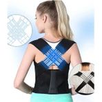 Ankaflex Dik Duruş Korsesi Medikal Erkek Kadın Medikal Sporcu Ortopedik Ayarlanabilir Sırt Korsesi - Siyah
