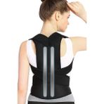 Ankaflex Dik Durus Korsesi Unisex Kadın Erkek Siyah Bel Durmak Için Kambürluk Önleyıci Medikal Ortopedik Sırt Korse - Standart
