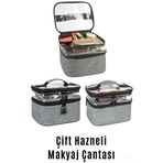 Ankaflex Makyaj Çantası Bavulu Seyahat Makyaj Seti