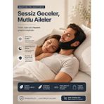 Ankaflex Neopren Kumaş Uyku Apnesi Yüz Maskesi Korse Çene Bandı Anti Horlama