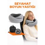 Ankaflex Ortopedik Spiral Boyun Destekli Seyahat Yastığı %100 Ortopedik Visko Seyahat Yastığı