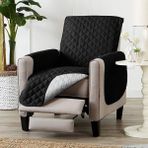Ankaflex Tekli Kanepe Kılıfı Sıvı Su Geçirmez Çocuk Kedi Köpek Koltuk Berjer Örtüsü Şilte Evcil Hayvan Örtüsü - 55 x 145 cm - Siyah