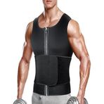 Ankaflex Unisex Göbek Yağ Yakıcı Sauna Korse Terletici Ceket Korse Termal Isı Yalıtımlı Vücut Yeleği - WA9701