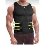 Ankaflex Unisex Göbek Yağ Yakıcı Sauna Korse Terletici Ceket Korse Termal Isı Yalıtımlı Vücut Yeleği - WA9708
