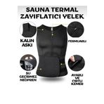 Ankaflex Unisex Göbek Yağ Yakıcı Sauna Korse Terletici Ceket Korse Termal Isı Yalıtımlı Vücut Yeleği