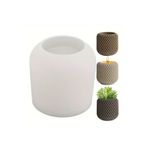 AnkaHobiMarket Fileli Mum Saksı Silikon Kalıp () S827