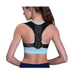 Ankanorm Dik Duruş Korsesi Sporcu Korsesi Yoga Pilates Fitness Aerobik Sırt Destekleyici Posturex Korse (Siyah/Standart)