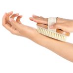 Ankanorm Doğal At Kılı Selülit Fırçası Vücut Masaj Banyo Fırçası Peeling Aleti