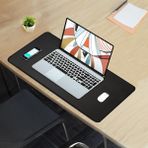 Ankanorm Gamer Pad, Oyuncu Mouse Pad, Kaymaz Taban Ofis Tipi Mousepad, Çalışma Masası Altlığı (70X30 - 90X40) - XL - Siyah