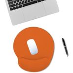 Ankanorm Mouse Pad Bilek Destekli Jel Mouse Pad,Ergonomik Kaymaz Taban,Oyun ve Ofis için Fare Altlığı,Suya Dayanıklı, Renk Seçenekli, 26x21cm İdeal Ölçü (Turuncu)