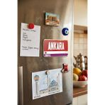Ankara 06 Türkiye Temalı Retro Plaka Tasarımlı Dekoratif Buzdolabı Magneti, Hediyelik Hatıra Süvenir