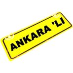 ANKARA 'LI Yazılı Sarı Dekor Plaka Sök Tak Pratik yeni nesil