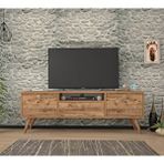 Ankara Mobilya Penta Ahşap Ayaklı Atlantik Çam 140 cm TV Sehpası