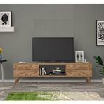 Ankara Mobilya Wood Ahşap Ayaklı Atlantik Çam 160 cm Tv Ünitesi
