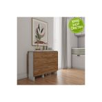 Ankara Orman Ürünleri Pratik Katlanır - Açılır Kapanır Dikdörtgen Mutfak Yemek Çalışma Masası - 145 cm x 90 cm - %100 MDF