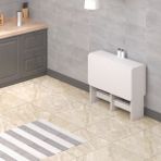 Ankara Orman Ürünleri Pratik Katlanır Oval Köşeli Mutfak Yemek Çalışma Masası - 6 Kişilik - %100 Mdf - Beyaz