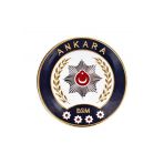 Ankara Polis Kol Arması 3D Plastik Tpu, Yeni Tip, Cırtlı, Standart Ölçü, 1.Sınıf Kalite