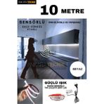Ankara Teknik Hareket Sensörlü 220 Volt Silikonlu Beyaz Renk Şerit LED (120 Ledli) / Tak Çalıştır / 10 Metre