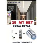 Ankara Teknik OEM Anahtarlı Akışkan Kayar Şerit LED Sistemi / 12 Volt / 20 Efekt - 25 m - 4000K - Nature