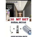 Ankara Teknik OEM Anahtarlı Akışkan Kayar Şerit LED Sistemi / 12 Volt / 20 Efekt - 30 m - 4000K - Nature