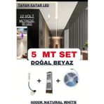 Ankara Teknik OEM Anahtarlı Akışkan Kayar Şerit LED Sistemi / 12 Volt / 20 Efekt - 5 m - 4000K - Nature