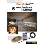 Ankara Teknik OEM Ankarateknik Mutfak Tezgah Üstü Için Ince Cob Şerit LED 12V Adaptör Tak Çalıştır Anahtarlı / 5 Metre Doğal Beyaz - 4000K - Nature