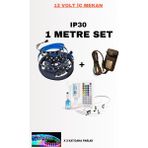 Ankara Teknik OEM SM16703 Ultra Parlak IP30 Pixel Adreslenebilir Şerit LED Kontrolcü Trafo / Full Set - 1 m - RGB