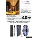 Ankara Teknik Tavan/duvar Black Kumanda Rf Kontrol Kayar LED Sistemi | 24 Volt Smd 120LED/MT - 40 m - Gün Işığı