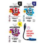 Ankara Yayıncılık 6 Sınıf Türkçe-Matematik-Fen Güçlendiren 32 Haftalık Denemeler Set + Kitap Okuma Işığı Hediye (Çok Renkli)