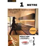 ankarateknik Hareket Sensörlü 220 Volt Silikonlu Günışığı Renk Şerit LED (120 Ledli) / Tak Çalıştır / 1 Metre