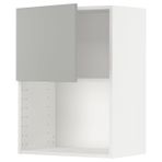 Ankastre mikrodalga fırın duvar dolabı, HAVSTORP açık gri, 60x80 cm
