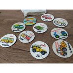 Ankebut Kara Araçları 3lü Puzzle Türkçe Ingilizce Renkli