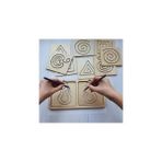 Ankebut Montessori Tablasız El Çizgi Çalışması ve Ince Motor Beceri Geliştirici Oyun