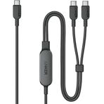 Anker 140W 2-in-1 Usb-C to Şarj Kablosu Siyah