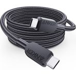 Anker 310 USB-C to USB-C 1,8m 240W Örgülü Kablo - Hızlı Şarj - Evrensel Uyumluluk - Siyah - A81C6 (Anker Türkiye Garantili) - 1.8 metre