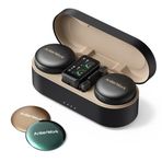 Anker, AnkerWork, M650, Wireless Yayıncı Mikrofonu, Şarj Kutusuyla 15 Saat Pil Ömrü, VoiceShield, LC3plus Codec, Çift Kanallı Kayıpsız Ses Alımı, Siyah