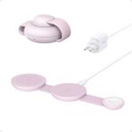 Anker MagGo 3in1 Kablosuz Katlanır Şarj Cihazı - Pembe