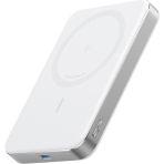 Anker Maggo Powerbank (10.000 mAh, İnce Tasarım) - Qi2 Sertifikalı 15W Kablosuz Çıkış - 30W Kablolu Şarj - Beyaz - A1664