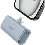 Anker Nano Powerbank (22.5W, Dahili USB-C Bağlantı Noktası) - Mavi - A1653 (Anker Türkiye Garantili)