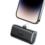 Anker, Nano Powerbank, PowerIQ 3.0 teknolojisi, 5000mAh Kapasite, 22.5W Dahili USB-C Bağlantı Noktası, Siyah