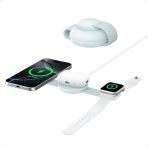 Anker Ufo Maggo B25m8 3İn1 Magsafe Kablosuz Şarj Aleti - Yeşil