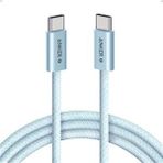 Anker Zolo USB-C to USB-C 240W 1 m Mavi Örgülü Kablo