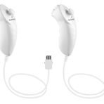 Ankey Nintendo Nunchuk Wii Wii U Konsolu için 2 Paket Nunchuck Denetleyici Uzaktan Değiştirme Beyaz