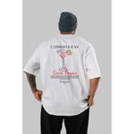 Ankhises Cosmopolıtan Kokteyl Baskılı Oversize t-shirt Erkek Kadın %100 Pamuk Bisiklet Yaka tişort