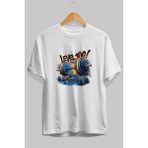 Ankhises Gym , Spor , Fitness Serisi 23 Ön Baskılı Oversize T-Shirt Erkek Kadın Pamuk Bisiklet Yaka Tişort - Beyaz