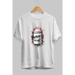 Ankhises Gym , Spor , Fitness Serisi 47 Ön Baskılı Oversize T-Shirt Erkek Kadın Pamuk Bisiklet Yaka Tişort - Beyaz