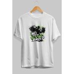 Ankhises Gym , Spor , Fitness Serisi 52 Ön Baskılı Oversize T-Shirt Erkek Kadın Pamuk Bisiklet Yaka Tişort - Beyaz - XL