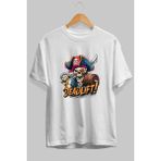 Ankhises Gym , Spor , Fitness Serisi 53 Ön Baskılı Oversize T-Shirt Erkek Kadın Pamuk Bisiklet Yaka Tişort - Beyaz
