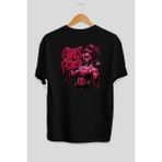 Ankhises Gym , Spor , Fitness Serisi 70 Arka Baskılı Oversize T-Shirt Erkek Kadın Pamuk Bisiklet Yaka Tişort - Siyah - XL